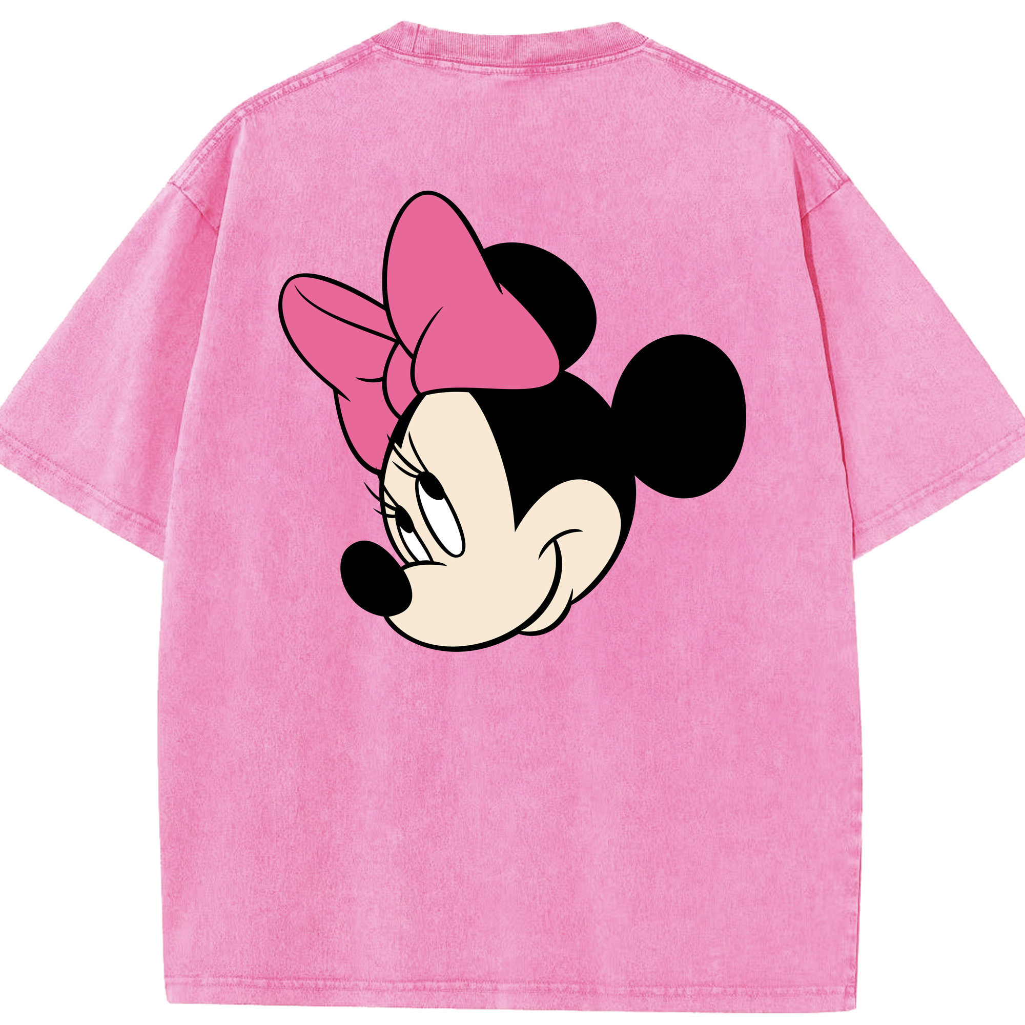 （画像用） ミッキーマウス Mickey Mouse 綿100% ヴィンテージ風 半袖Tシャツ（背面プリント）